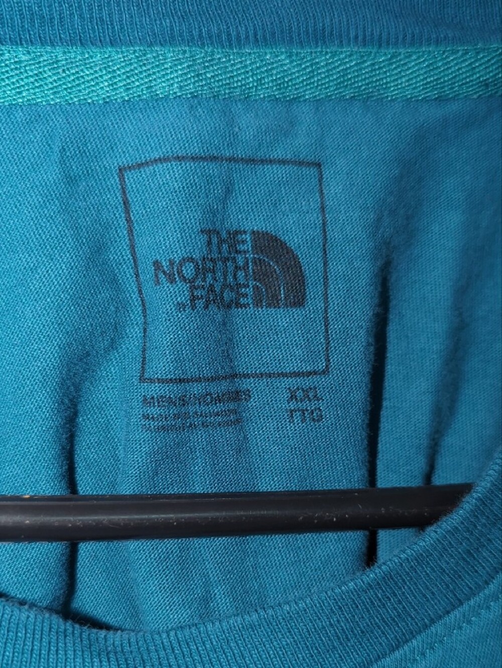 The North Face Teal Blue Men's Short Sleeve Logo Tee - Picture 4 of 6